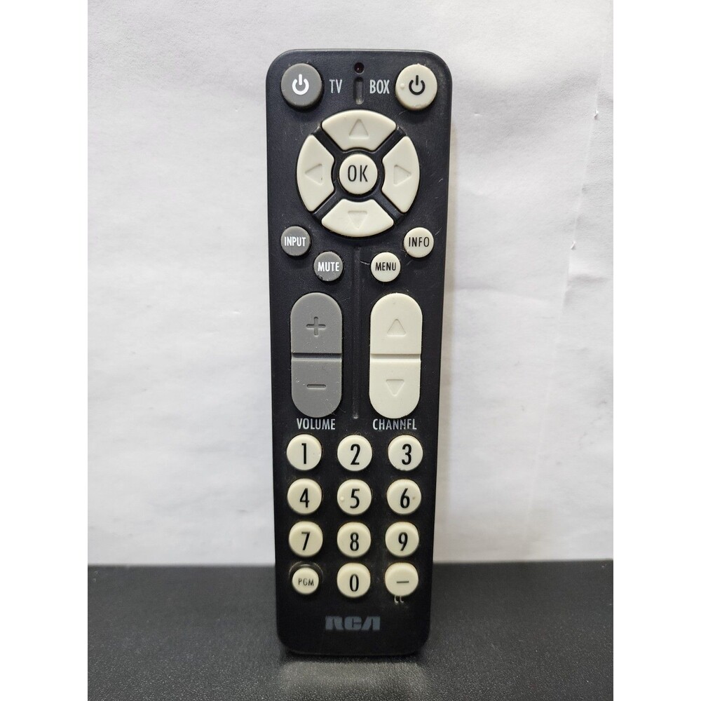 RCA RC27A OEM Original TV Converter Box Replacement Remote Control Black Tested